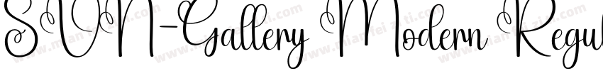 SVN-Gallery Modern Regular字体转换